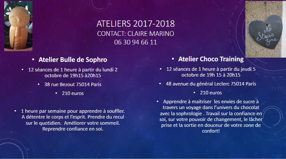 Ateliers 2017-2018