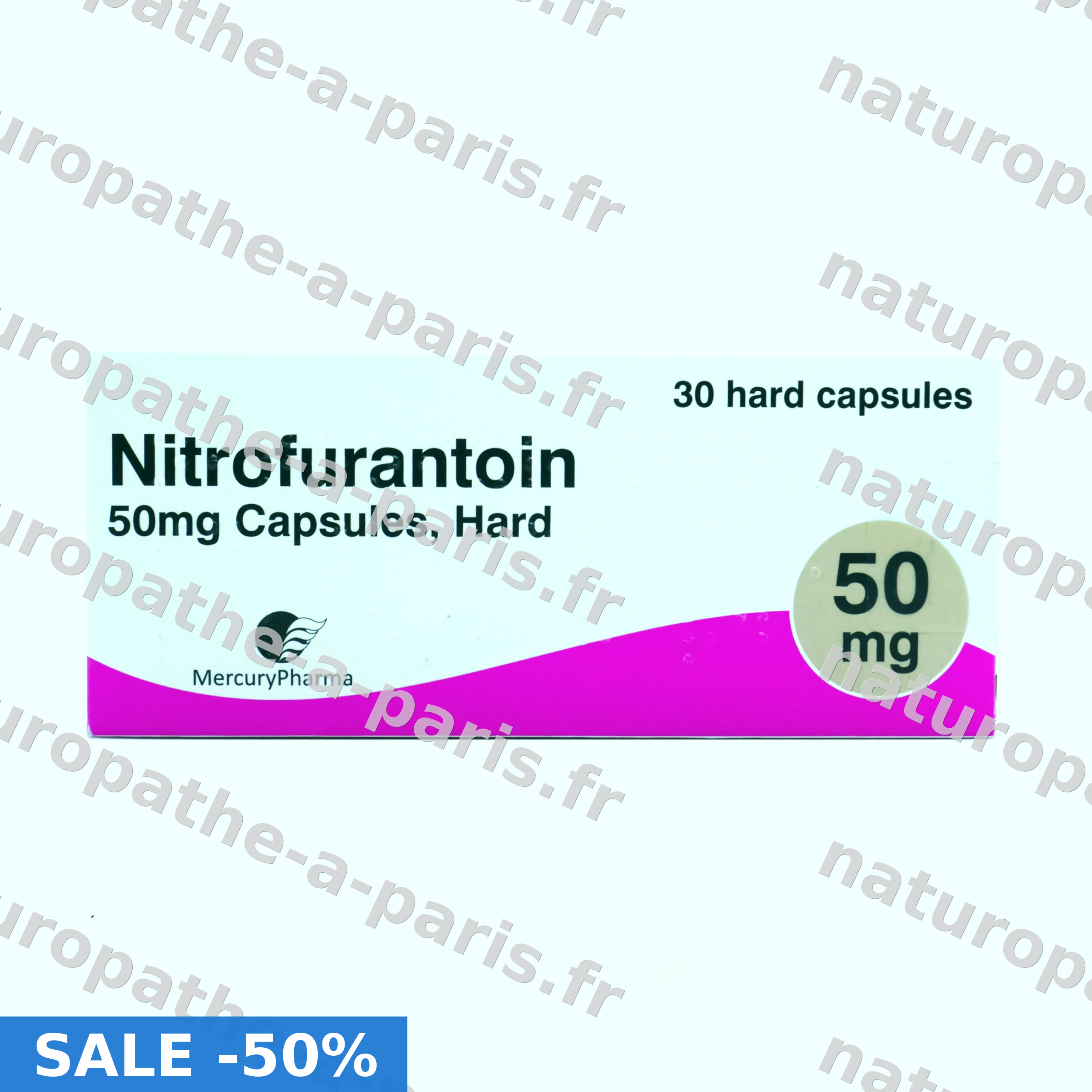 Dossier Nitrofurantoïne 50mg : indications, contre-indications et prix — prix : 0,41€ en France